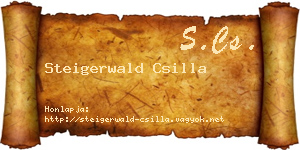 Steigerwald Csilla névjegykártya