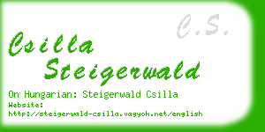 csilla steigerwald business card